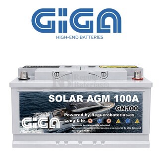 Bater�a AGM 100Ah 12V Solar y N�utica | Alto Ciclo, Arranque y M�xima Fiabilidad